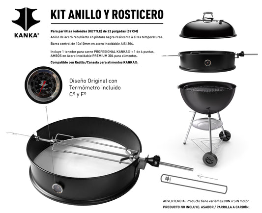 ANILLO PARA ASADOR DE 22"