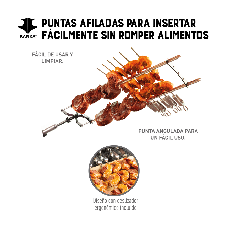 SET DE 12 PINCHOS o BROCHETAS