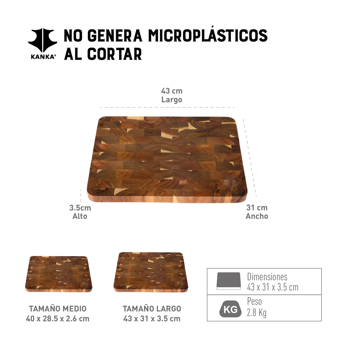 TABLA PARA CORTAR "ENDGRAIN"