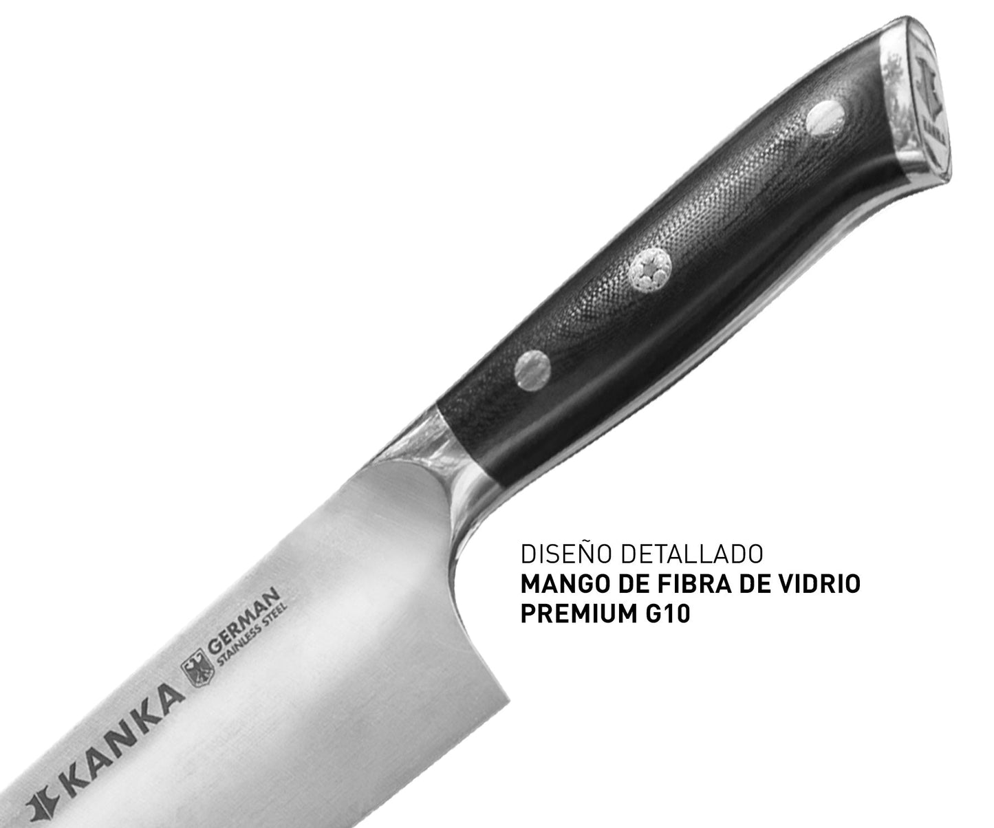 CUCHILLO CHEF 8" ACERO ALEMAN - KANKA.cl