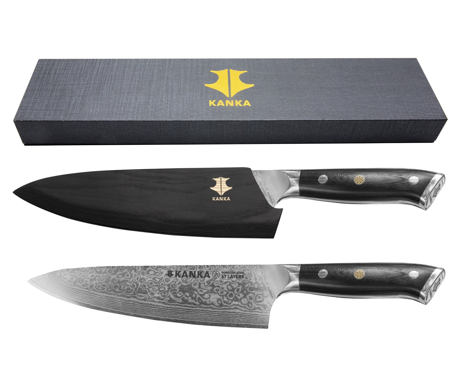 CUCHILLO ACERO DAMASCO XL - KANKA.cl