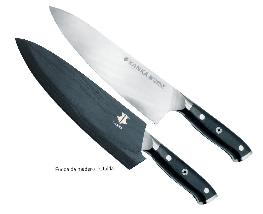 CUCHILLO CHEF 8" ACERO ALEMAN - KANKA.cl