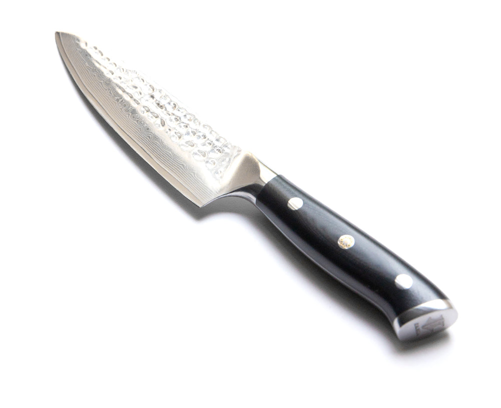 CUCHILLO MULTI USO ACERO DAMASCO (MARTILLADO)