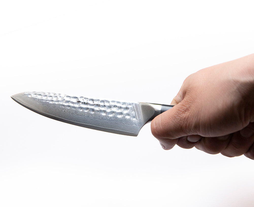 CUCHILLO MULTI USO ACERO DAMASCO (MARTILLADO)