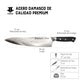 CUCHILLO ACERO DAMASCO (MARTILLADO)
