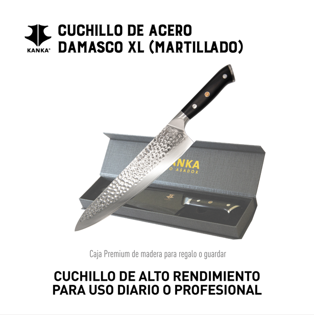 CUCHILLO ACERO DAMASCO XL