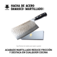 HACHA ACERO DAMASCO (MARTILLADO)